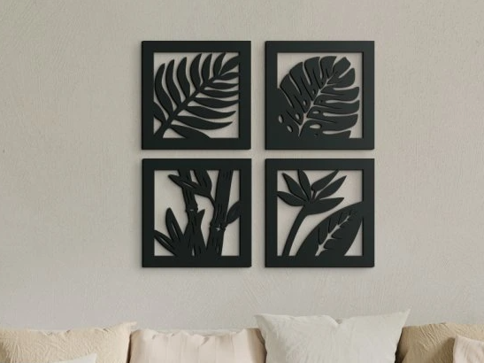 Leaves 3D Wall Art