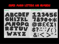 Super Mario Alphabet Letters & Numbers
