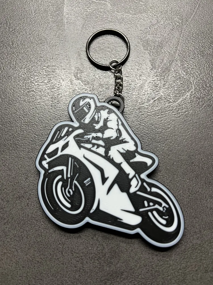 bold motorcycle keychain - Free 3D Print Model - MakerWorld