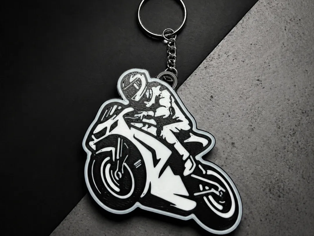 bold motorcycle keychain - Free 3D Print Model - MakerWorld