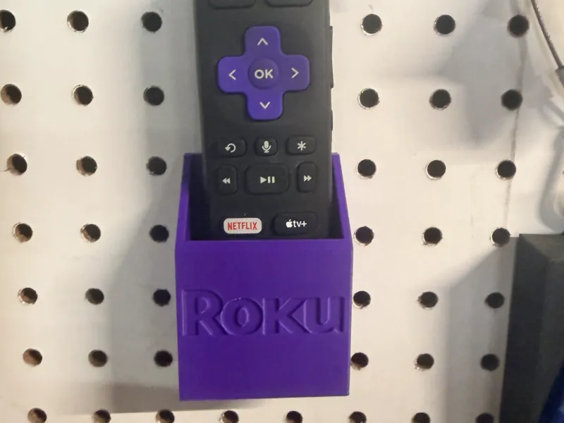 Roku Remote Peg Board Holder