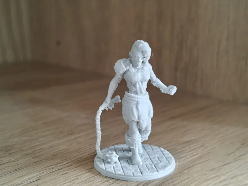DnD human barbarian mini 25mm