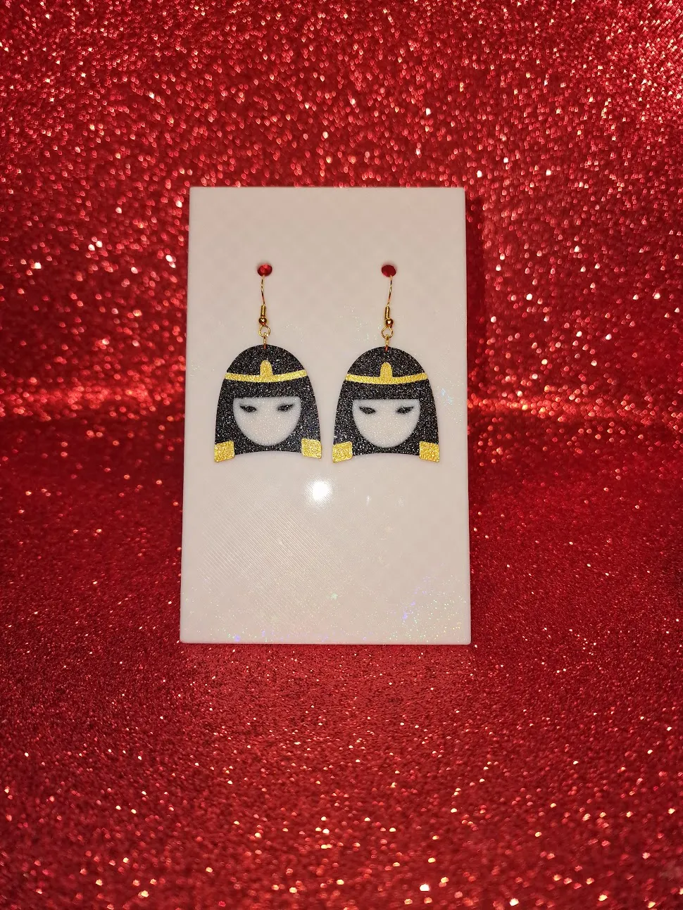 Cleopatra earrings view 2