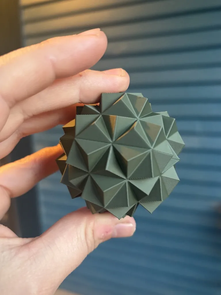 Modular geometric icosahedron (Sonobe Origami) - Free 3D Print Model ...