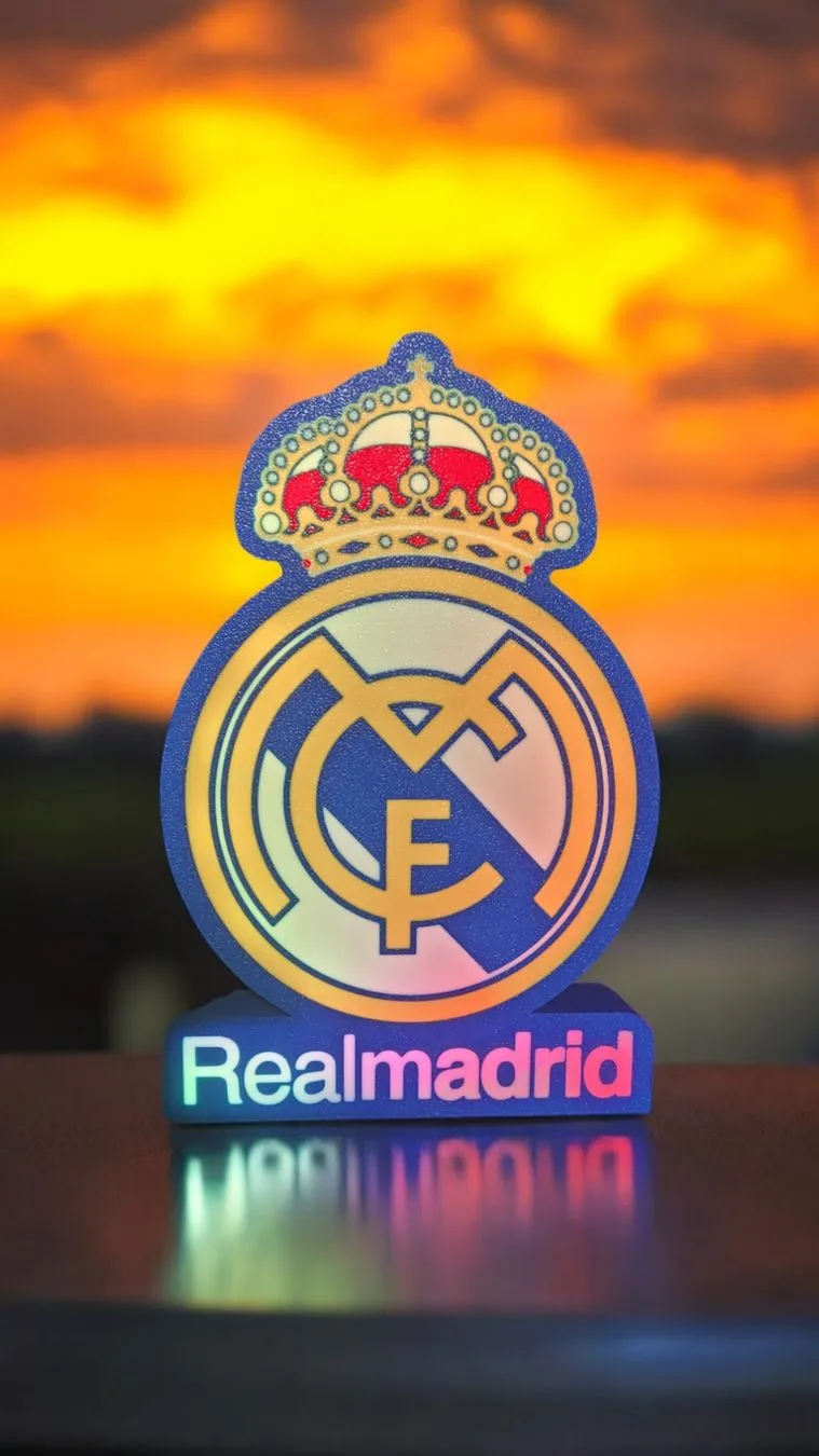 Real Lighter Real Madrid Lightbox Change name Bambu studio - Free 3D Print Model ...