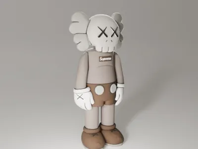 SUPREME X KAWS CUSTOM FIGURE