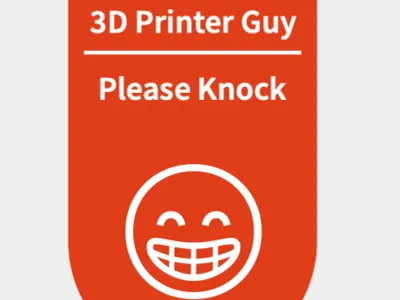3D Printer Man Door Hanger