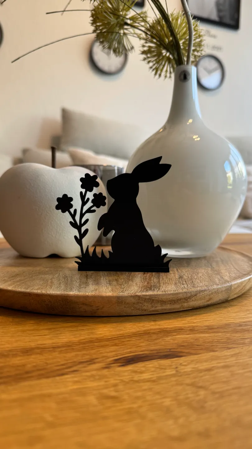 Floral Rabbit Stand by Blade210 - MakerWorld