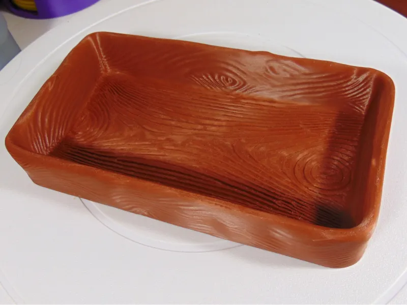 Wood-grain Texture Catchall Tray Wood Grain Keys