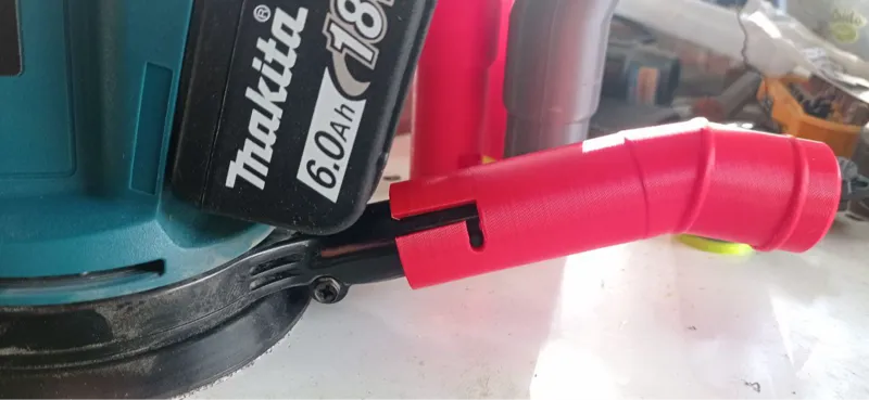 Makita orbital 18v sander DBO180Z hose vac adapter
