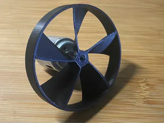 Fan for DC Hobby Motor (2mm, 1.5mm shafts)