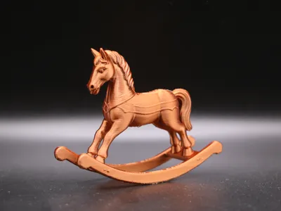 Rocking Horse Figurine - Decorative Toy 