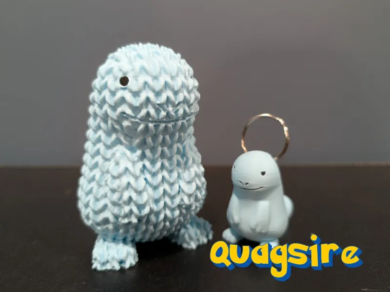 Quagsire Crochet and Keychain