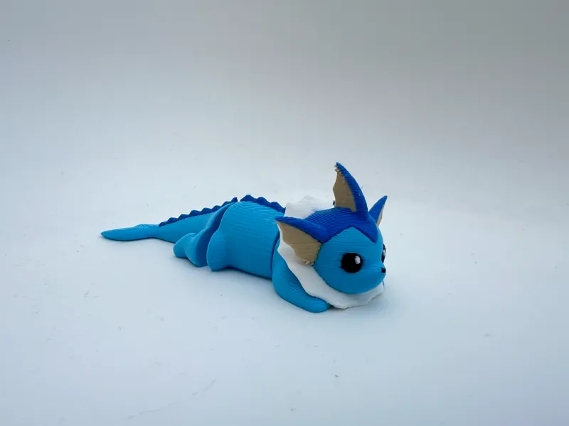 Articulated Vaporeon - Print-in-Place Flexi