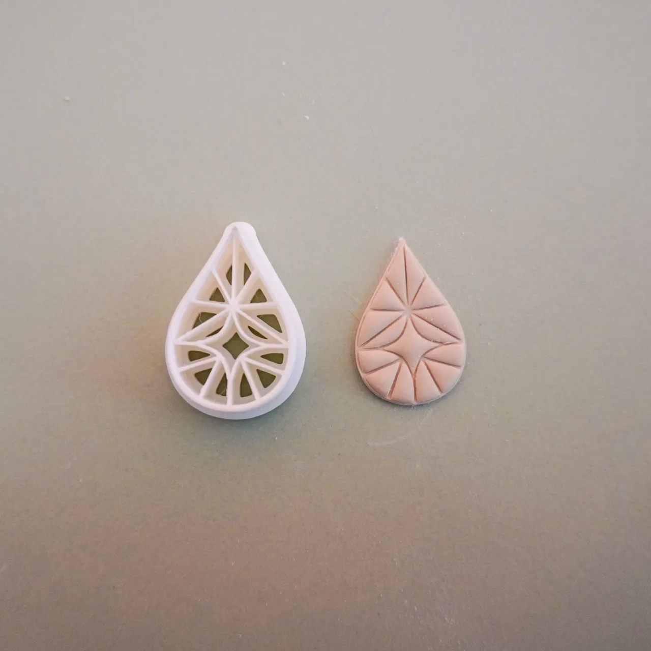 Stained glass Polymer Clay Cutter For Earrings view 3