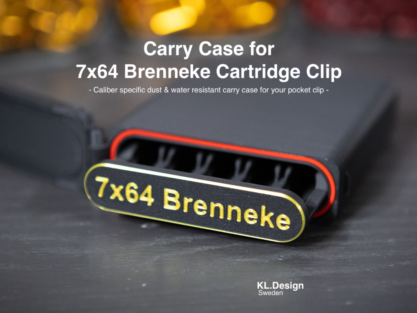 Carry Case for 7x64 Brenneke Cartridge Clip