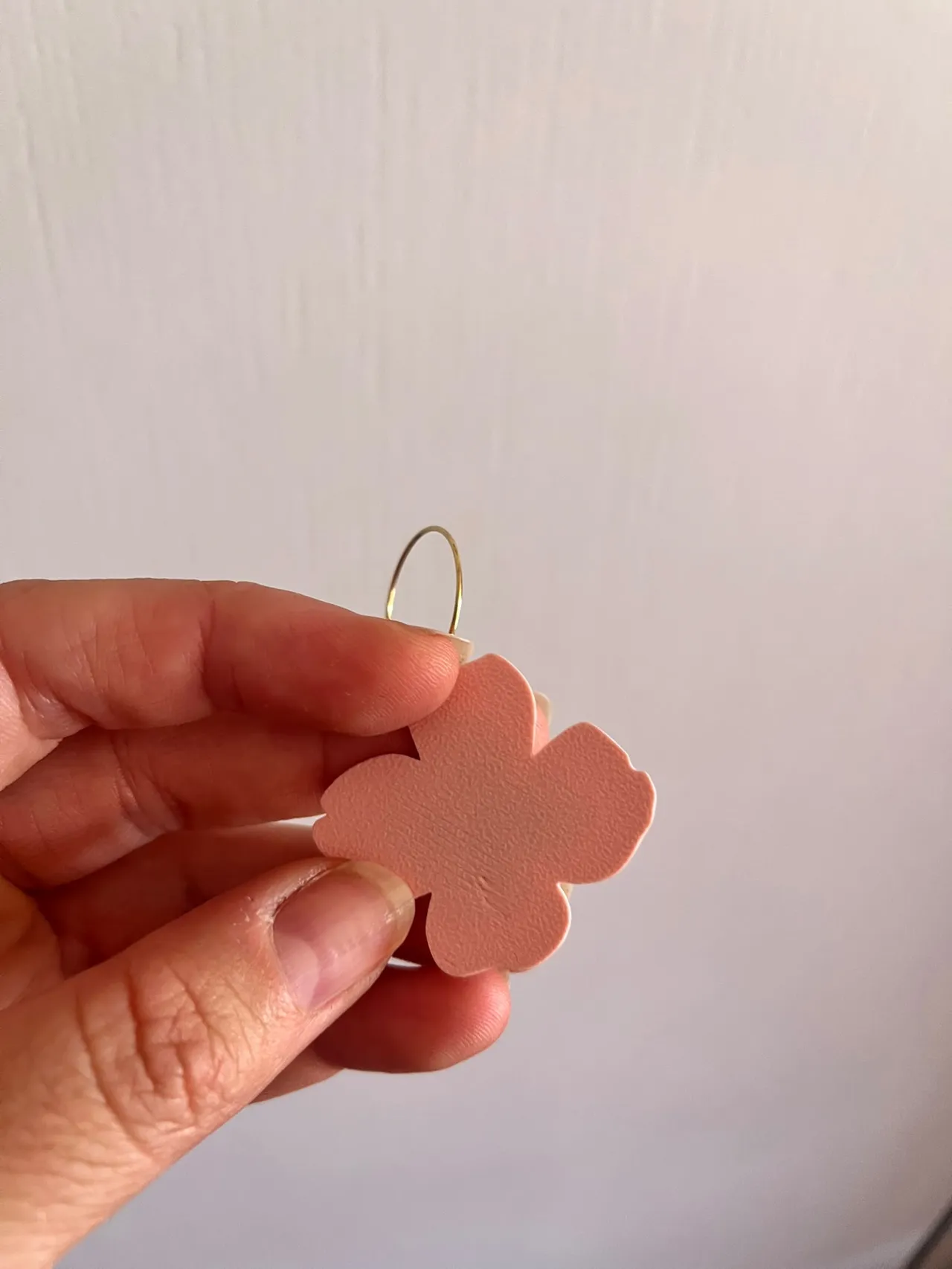 Pendientes flor tricolor view 3