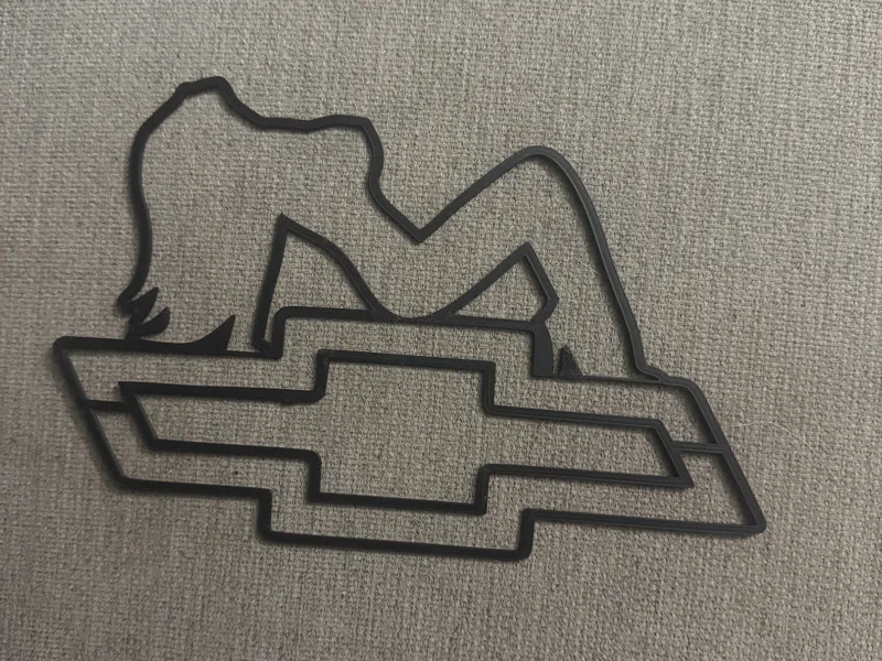 Chevy Bowtie Girl Wallart