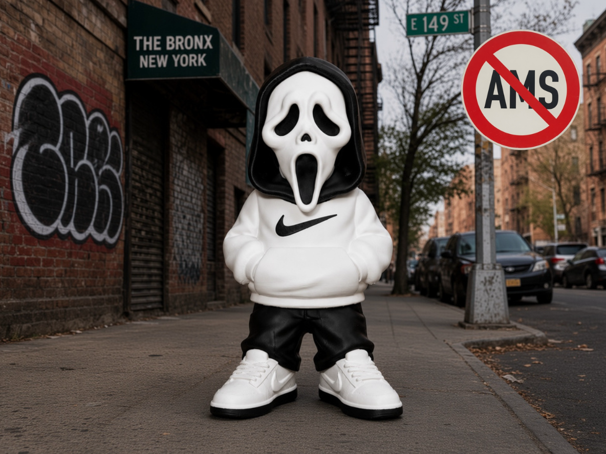 Ghostface Streetwear - No AMS Hip Hop Vinyl Style - 1