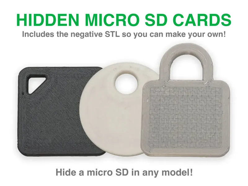 Micro SD Card - Hidden & Tamper Evident