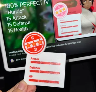 Pokémon GO Appraisal System - 3D Perfect IV Badge