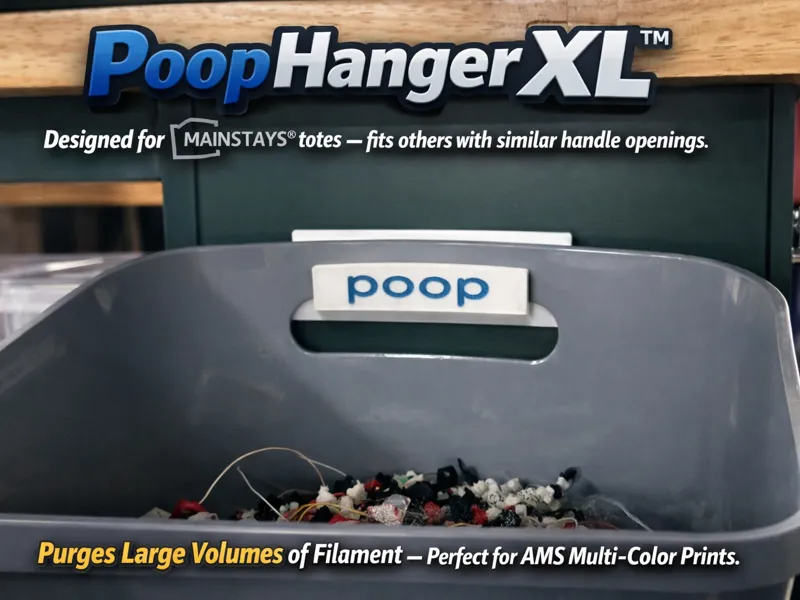 PoopHanger XL – Tote Hanger for Purge Waste