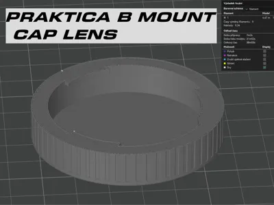 Praktica B (PB) mount cap lens