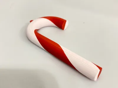 Christmas Candy Cane with area for a hook