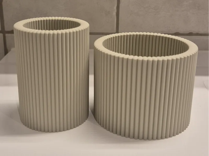 Modern Ribbed Bathroomset
