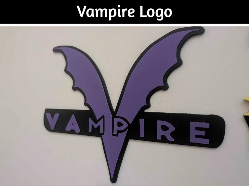 Vampire Inspired 3D Logo- Chessington 