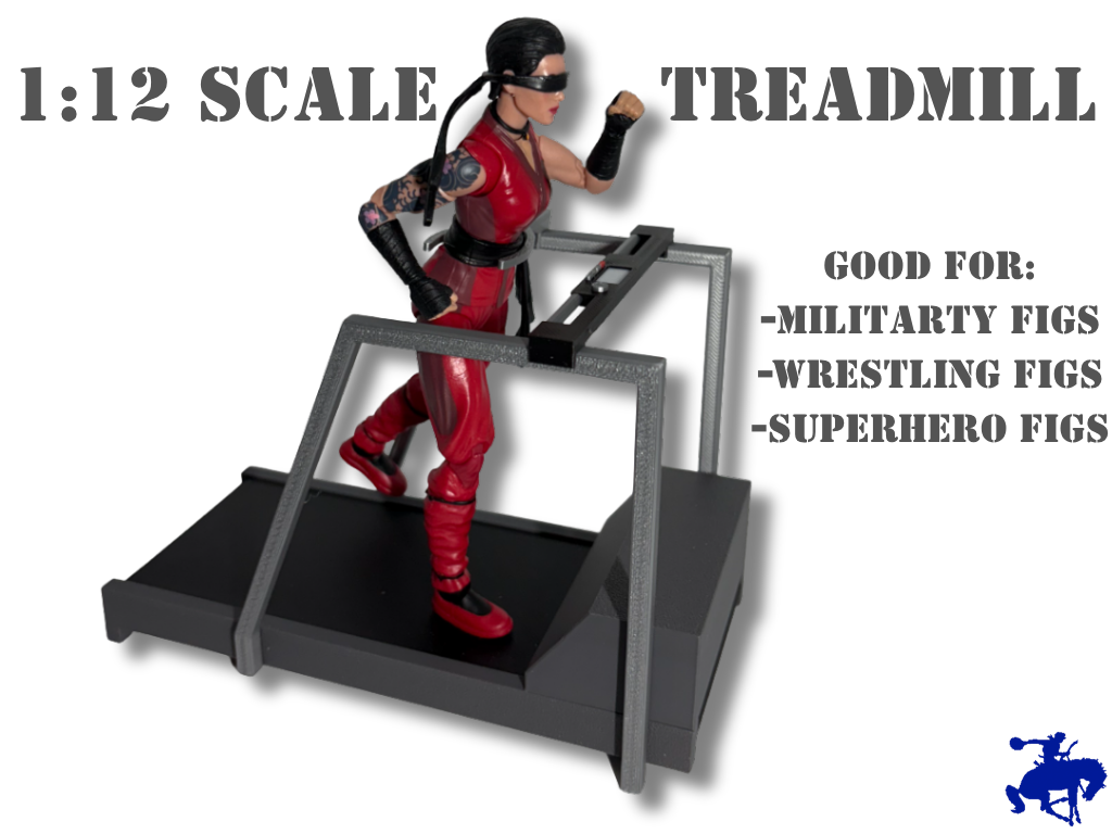 Treadmill for 1:12 Scale Action Figures