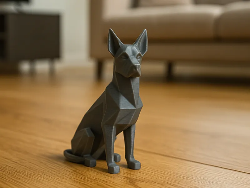 Sitting Doberman