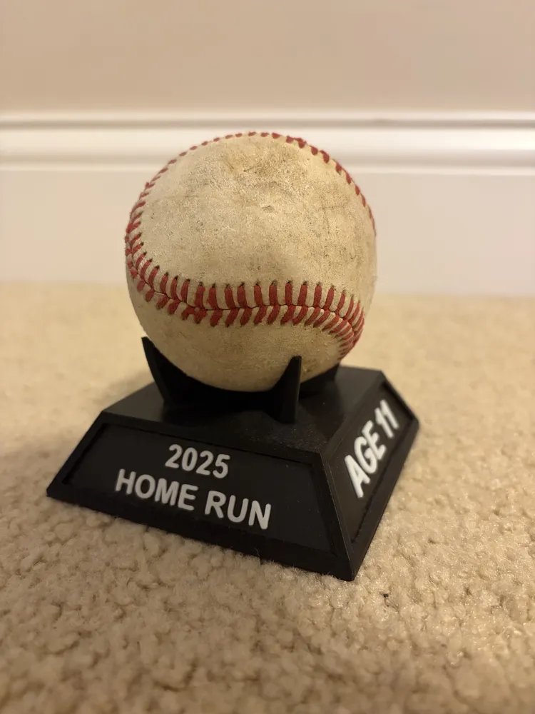 Baseball Home Run Ball Holder - Free 3D Print Model - MakerWorld