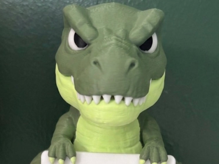Grumpy/Angry T-Rex with slogan