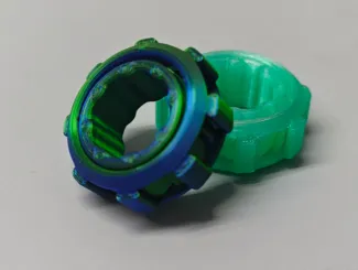 赛博EDC 念珠棘轮指环-免支撑一体