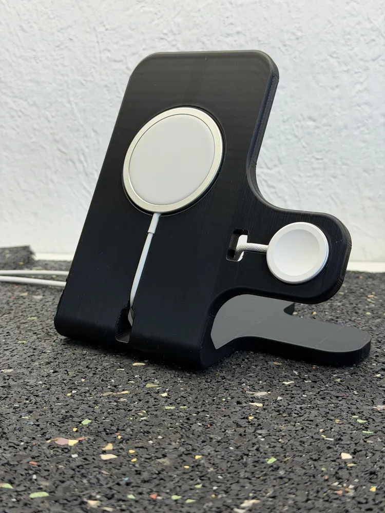 Dual stand MagSafe for IPhone and Apple Watch - Free 3D Print Model ...