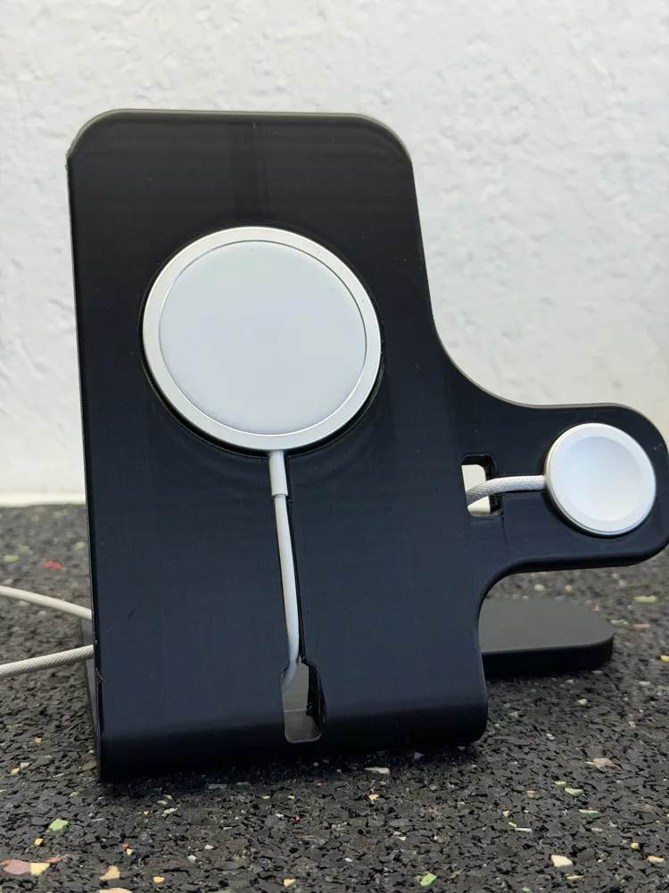 Dual stand MagSafe for IPhone and Apple Watch - Free 3D Print Model ...