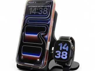 Dual stand MagSafe for IPhone and Apple Watch