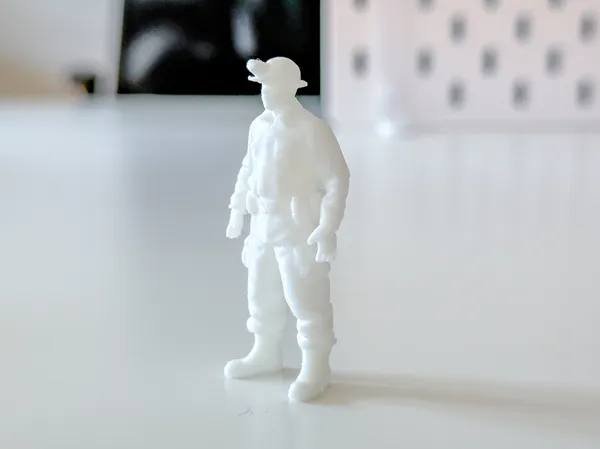 Homme / ouvrier / mineur miniature pour diorama