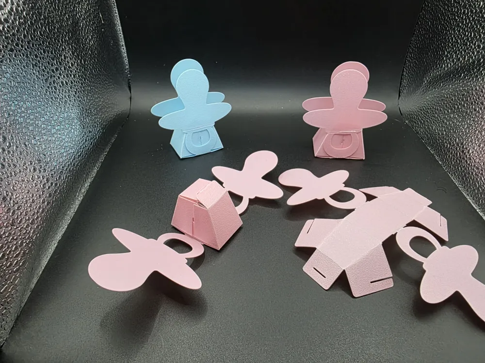 Foldable Pacifier / Dummy Favor Box - Free 3D Print Model - MakerWorld