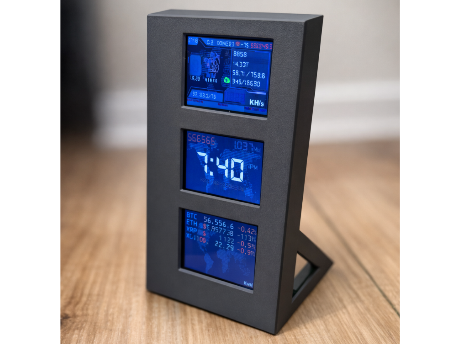 NM Miner Tripple Stand ESP-32 Bitcoin Miner