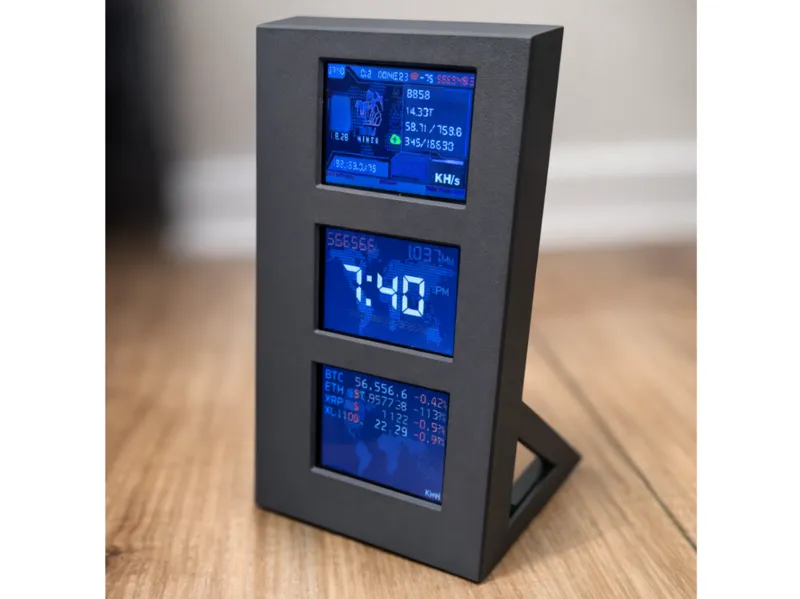 NM Miner Tripple Stand ESP-32 Bitcoin Miner