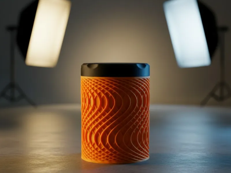 Vibrant Orange Avant-Garde Design