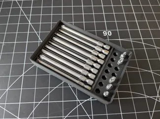 Gridfinity Wera 89mm Hex bits w bit storage