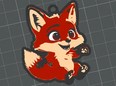 Foxy Fox Keychain