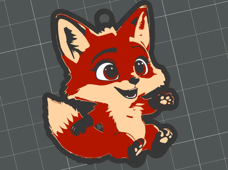 Foxy Fox Keychain