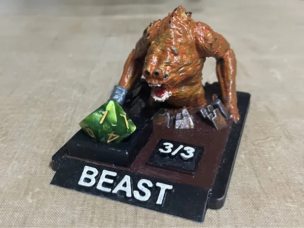 Jeton Bête 3D pour Magic The Gathering
