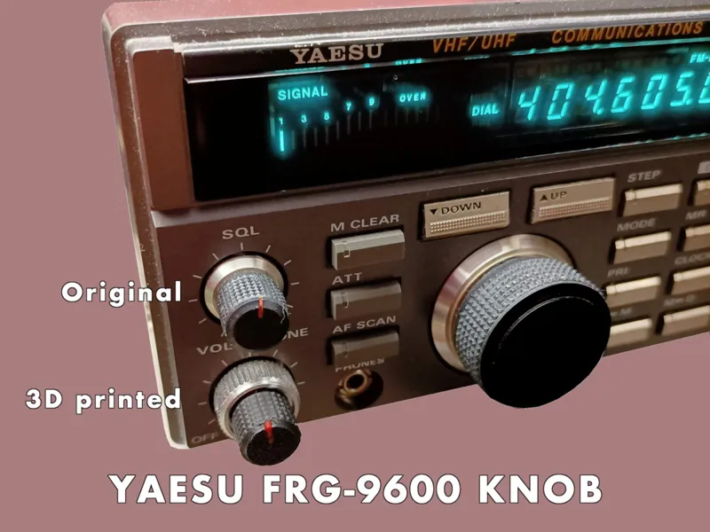 Knob for the YAESU FRG-9600 VHF/UHF receiver