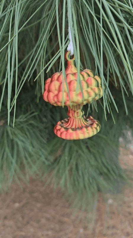 Atomic Christmas” – Mushroom Cloud Ornament