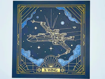 Star Wars - X Wing - Art Deco Style